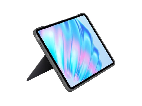 Logitech Combo Touch - Tastatur og folioveske - med styrepute - bakgrunnsbelyst - Apple Smart connector - QWERTY - Nordisk (dansk/finsk/norsk/svensk)