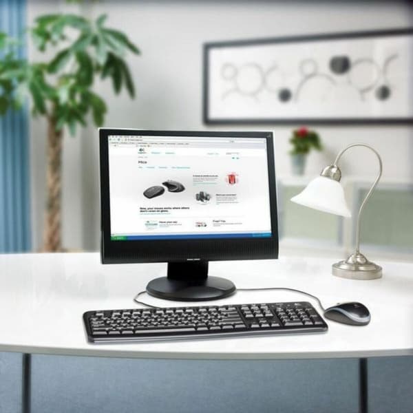 Näppäimistö ja Optinen Hiiri Logitech Desktop MK120 Musta QWERTY Qwerty UK