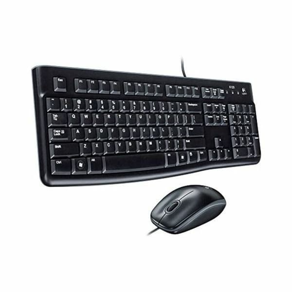 Näppäimistö ja Optinen Hiiri Logitech Desktop MK120 Musta QWERTY Qwerty UK