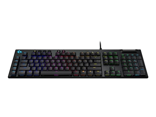 Logitech G G815 - Tastatur - bakgrunnsbelyst - USB - QWERTY - Nordisk (dansk/finsk/norsk/svensk) - tastsvitsj: GL Tactile - hvit