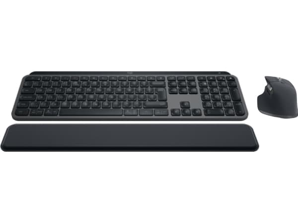 Logitech MX Keys S Combo - Sats med tangentbord och mus - bakgrundsbelyst - trådlös - Bluetooth LE - QWERTY - USA, internationellt - tangentbrytare: