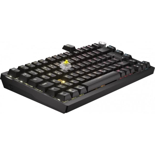 Corsair K65 PLUS WIRELESS-spel-tangentbord, MLX Red Tactile-brytare, svart