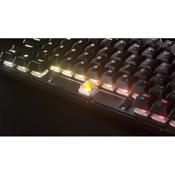 Corsair K65 PLUS WIRELESS-spel-tangentbord, MLX Red Tactile-brytare, svart
