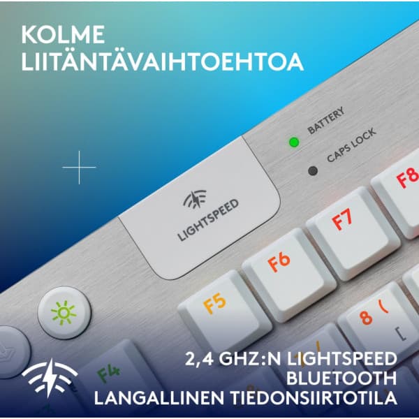 Logitech G915 X LIGHTSPEED TKL -low profile gaming keyboard, Tactile switches, vit