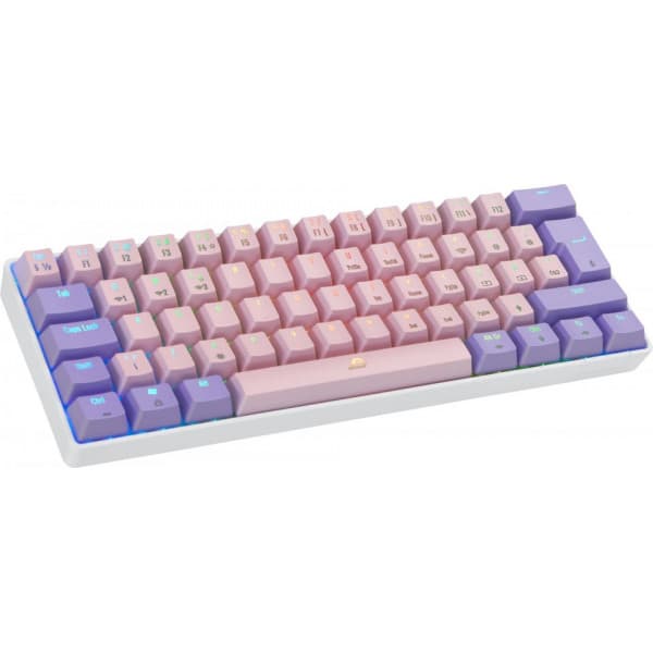 Blackstorm RGB Mech 2 Dual Mode 60% -pelinäppäimistö, hot swap Outemu Red -kytkimet, pinkki/lila