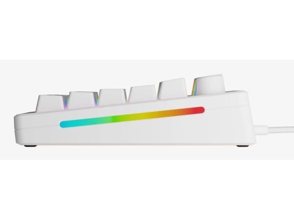 Glorious PC Gaming Race GMMK 3 Prebuilt, Kabel, USB, Mekaniska tangentbrytare, QWERTY, RGB LED, Vit