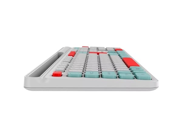 Canyon HSET-W5, Trådlös, RF Trådlös, Saxbrytare, QWERTY, Vit, Mus inkluderad