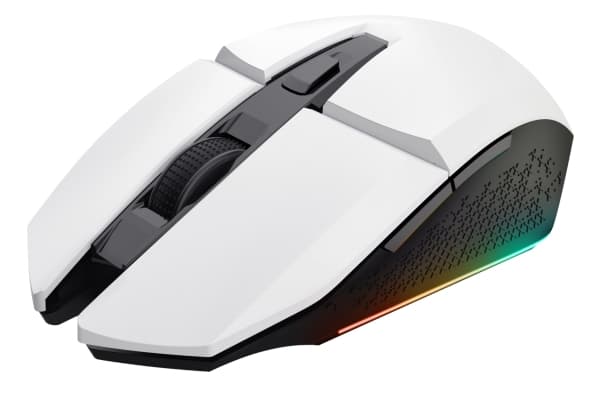 Trust Nicht kategorisiert, Koblet med ledninger (ikke trådløs), USB, QWERTY, RGB LED, Hvit, Mus inkludert