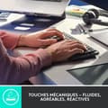Miniatyrbild 2 av 6: Tangentbord - Trådlöst - Logitech - MX Mini - Mekanisk - Bakgrundsbelyst - AZERTY - Grafit