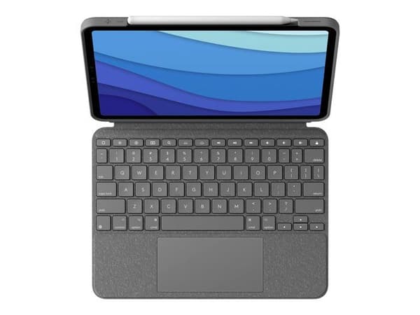 Tangentbord och foliofodral - Logitech - Combo Touch - Bakgrundsbelysning - Trackpad - QWERTZ Tyskt