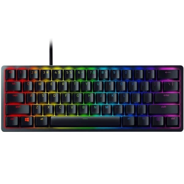Speltangentbord - Razer - Huntsman Mini - Optisk - Kompakt - QWERTY - Bakgrundsbelyst Vit