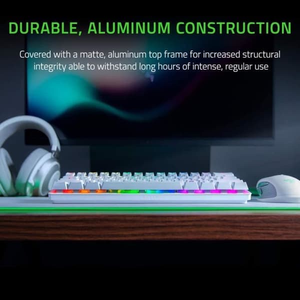 Razer Huntsman Mini Optical Gaming Tangentbord Clicky Purple Switch US Mercury