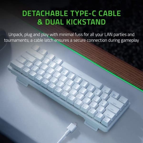 Razer Huntsman Mini Optical Gaming Tangentbord Clicky Purple Switch US Mercury