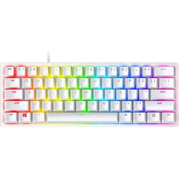 Razer Huntsman Mini Optical Gaming Tangentbord Clicky Purple Switch US Mercury Vit