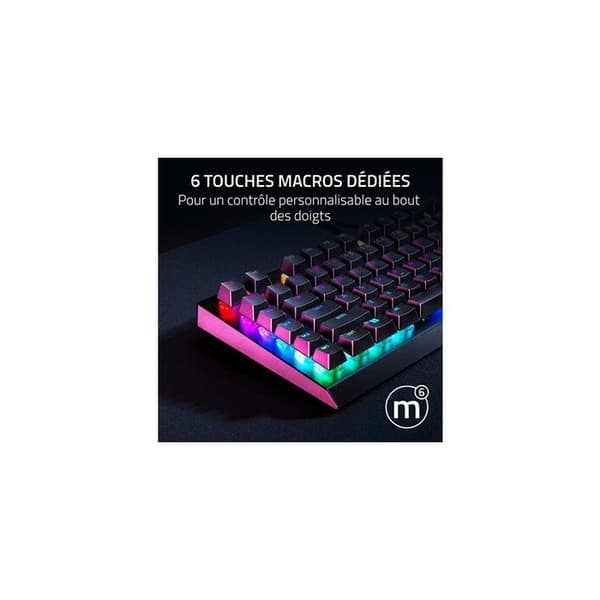 Gaming-tangentbord - Razer - BlackWidow V4 X - Gul brytare - Trådad - RGB-bakgrundsbelyst