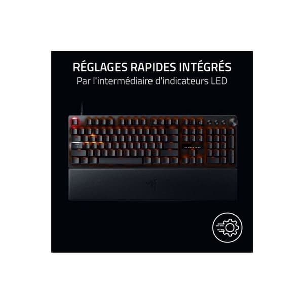 Gamingtangentbord - Razer - Huntsman V3 Pro - Analogisk optik - AZERTY - RGB Chroma-bakgrundsbelysning