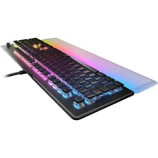 Trådbundet tangentbord - Optiskt och mekaniskt - ROCCAT - Vulcan II Max - AZERTY - Bakgrundsbelysning - Svart