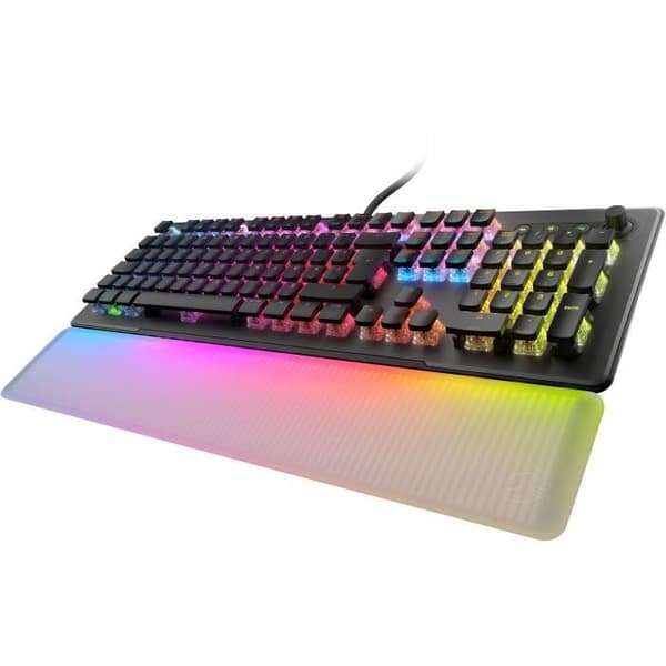 Trådbundet tangentbord - Optiskt och mekaniskt - ROCCAT - Vulcan II Max - AZERTY - Bakgrundsbelysning - Svart