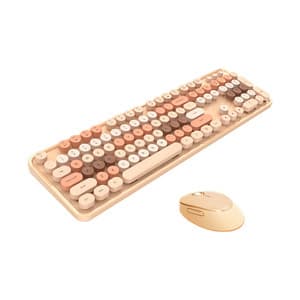 Trådløst tastatur + mus sæt MOFII Sweet 2.4G (beige)