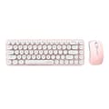 Miniatyrbillede 1 af 3: Trådløst tastatur + mus sæt MOFII Bean 2.4G (Hvid-Pink)