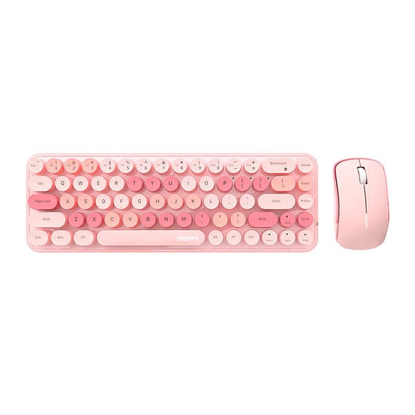 Trådløst tastatur + mus sæt MOFII Bean 2.4G (Pink)