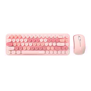 Trådløst tastatur + mus sæt MOFII Bean 2.4G (Pink)