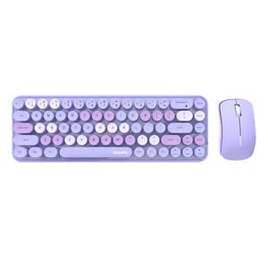 Trådløst tastatur + mus sæt MOFII Bean 2.4G (lilla)