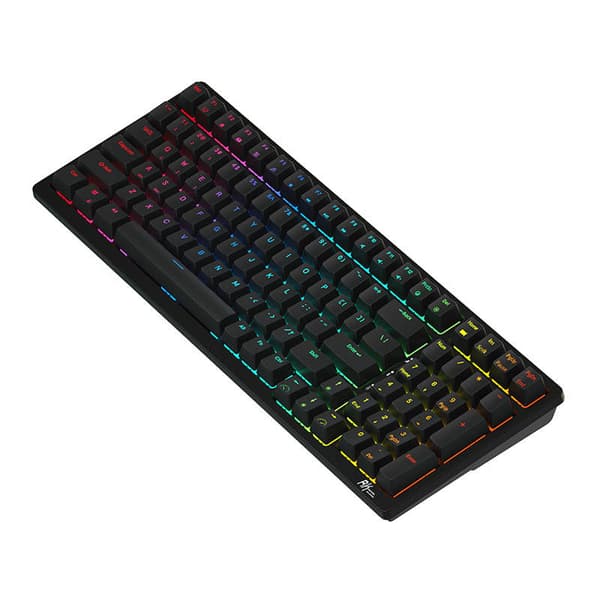 Trådlöst mekaniskt tangentbord Royal Kludge RK98 RGB, Röd switch (svart)