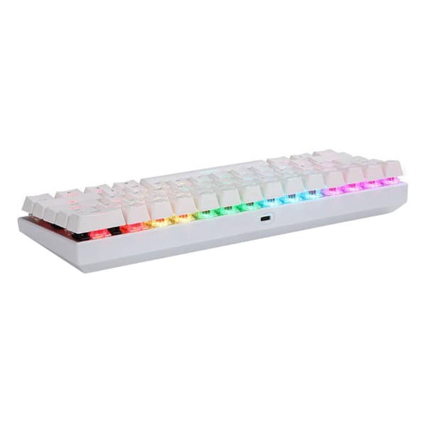 Trådløst mekanisk tastatur Motospeed SK62 Hvid (rød kontakt)
