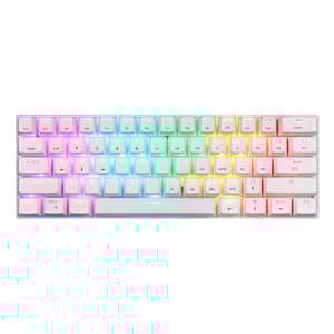 Trådløst mekanisk tastatur Motospeed SK62 Hvid (rød kontakt)