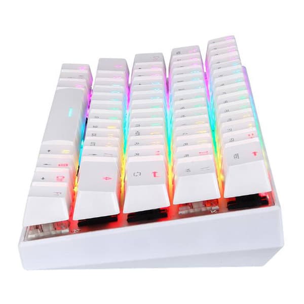 Trådløst mekanisk tastatur Motospeed SK62 Hvit (blå bryter)