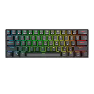 Mekaniskt tangentbord Royal Kludge RK61 RGB, röd switch (svart)