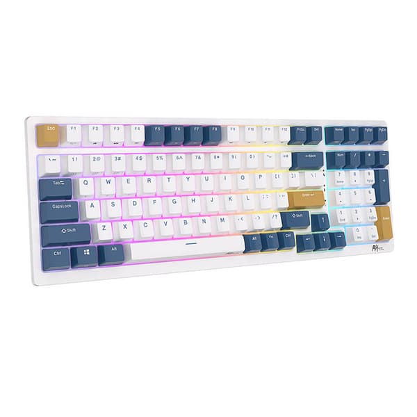 Mekanisk tastatur Royal Kludge RK98 RGB, rød switch (blå)
