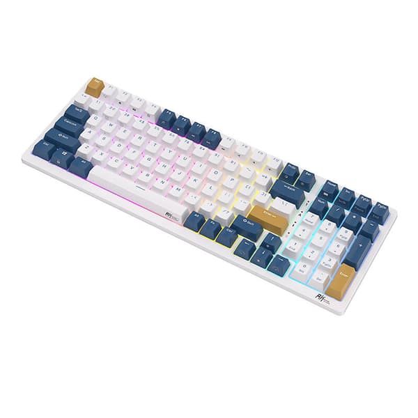 Mekanisk tastatur Royal Kludge RK98 RGB, rød switch (blå)
