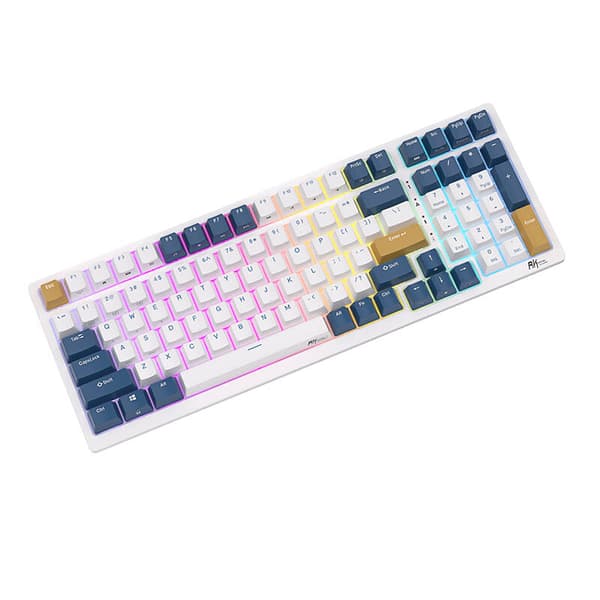Mekanisk tastatur Royal Kludge RK98 RGB, rød switch (blå)