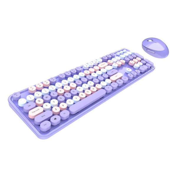 MOFII trådløst tastatur+mus sød lilla
