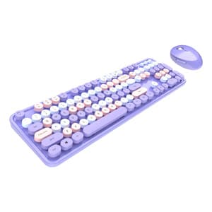 MOFII trådløst tastatur+mus sød lilla