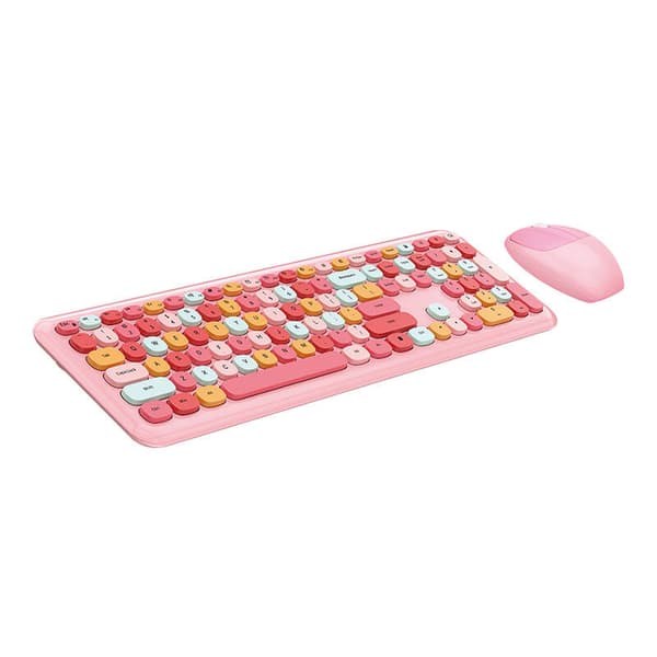 MOFII trådløst tastatur+mus 666 Pink