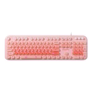 MOFII kablet tastatur med baggrundsbelysning Love Me (Pink)