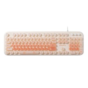 MOFII kablet tastatur med bakgrunnsbelysning Love Me (beige)