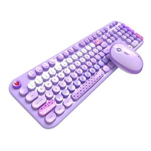MOFII Dejligt 2.4G trådløst tastatur + mus sæt (lilla)