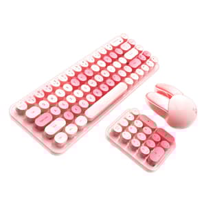 MOFII trådløst tastatur+numerisk tastatur+mus 3in1 2.4G (rosa)