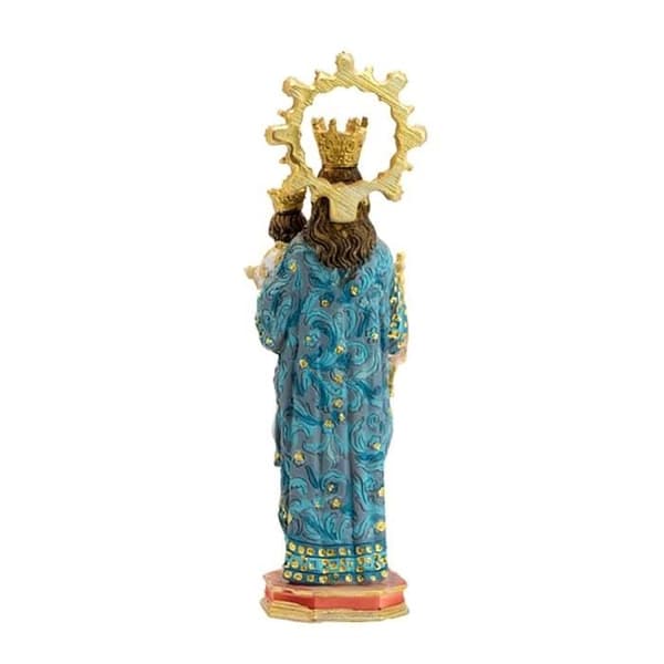 Figura Maria Auxiliadora bild 15 cm. adorno resina peana dekoration