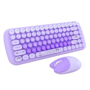 MOFII Candy New 2.4G trådløst tastatur + mus sæt (lilla)