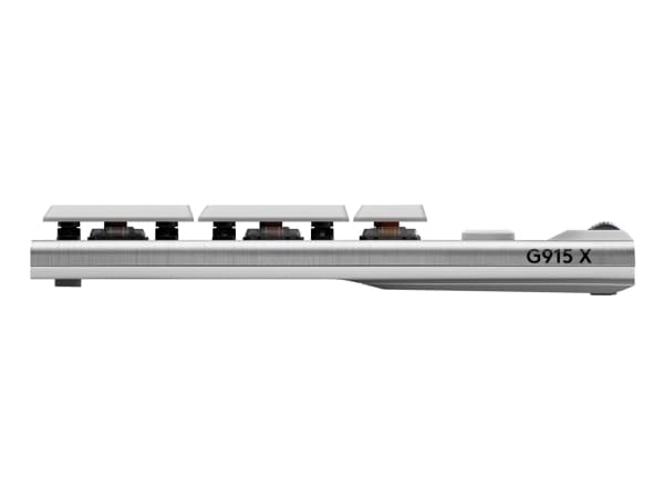 Logitech G G915 X - Tastatur - LIGHTSPEED - bakgrunnsbelyst - trådløs - Bluetooth 5.0, 2.4 GHz, USB - QWERTY - US International - tastsvitsj: GL Tact
