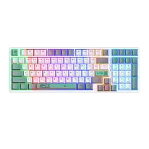 ONIKUMA G38 98 Taster USB Kablet Mekanisk tastatur Hvit