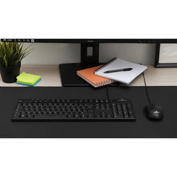 Tangentbord - BLUESTORK - MEDIA OFFICE - Kabelanslutet - Azerty - Windows-kompatibelt - Svart