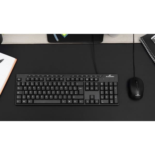 Tangentbord - BLUESTORK - MEDIA OFFICE - Kabelanslutet - Azerty - Windows-kompatibelt - Svart