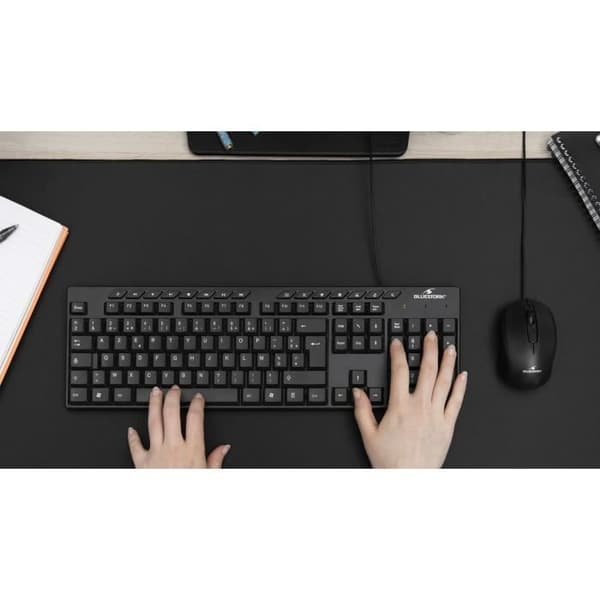 Tangentbord - BLUESTORK - MEDIA OFFICE - Kabelanslutet - Azerty - Windows-kompatibelt - Svart