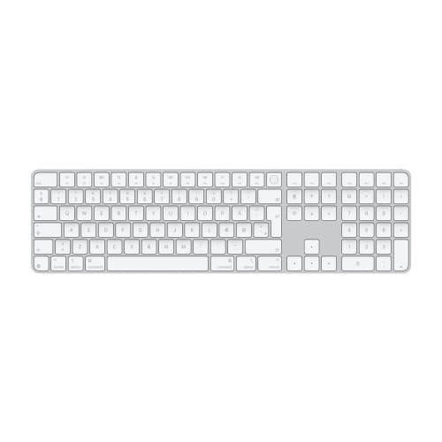 Apple Magic Keyboard with Touch ID and Numeric Keypad - tangentbord - USB-C - QWERTY - dansk - vita tangenter Inmatningsenhet Vit